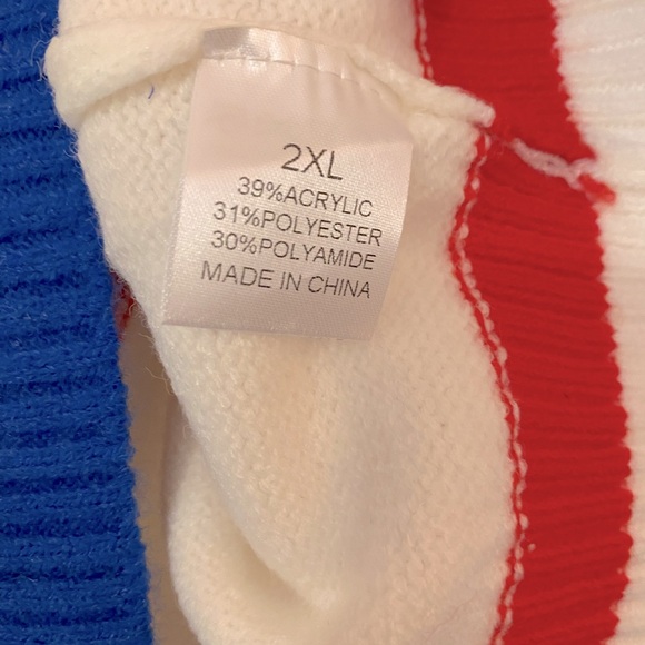 I Pledge Allegiance Sweater Crop Top, Chic Soul, 2XL - Picture 9 of 10